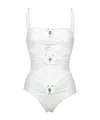 Christopher Esber Orbit Cutout One Piece Swimsuit In White