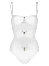 Christopher Esber Orbit Cutout One Piece Swimsuit In White