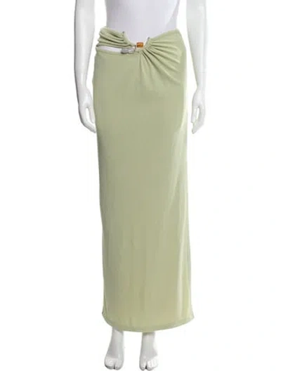 Pre-owned Christopher Esber Square Neckline Knee-length Dress In Green