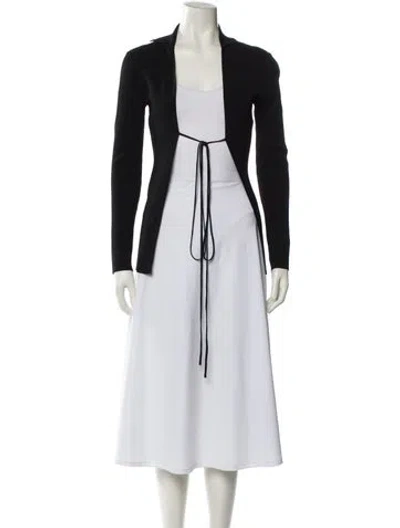 Pre-owned Christopher Esber Square Neckline Long Sleeve Top In Black