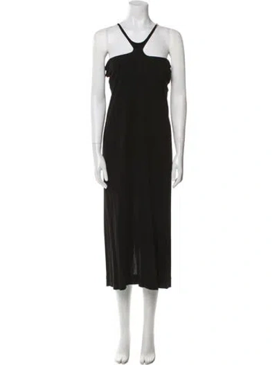 Pre-owned Christopher Esber Square Neckline Midi Length Dress W/ Tags In Black