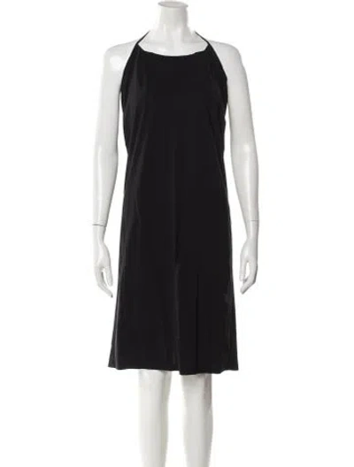Pre-owned Christopher Esber Square Neckline Mini Dress In Black