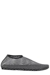Christopher Esber Mesh Ballerina Flats With Micro Crystals Women In Black