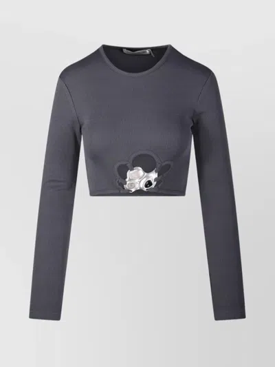 Christopher Esber Stone Cropped Top Trio In Gray