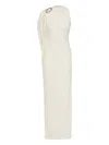Christopher Esber Stone-pin Column Maxi Dress In White