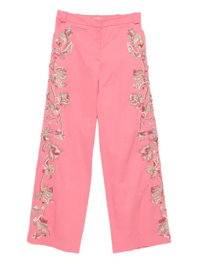 Christopher Esber Straight-leg Trousers In Pink