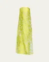 Christopher Esber Strapless Burnout Maxi Dress In Yellow