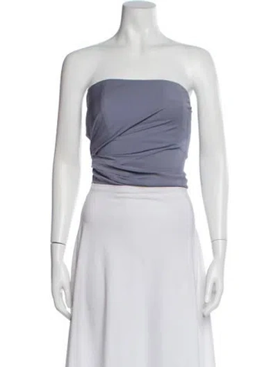 Pre-owned Christopher Esber Strapless Crop Top In Neutral