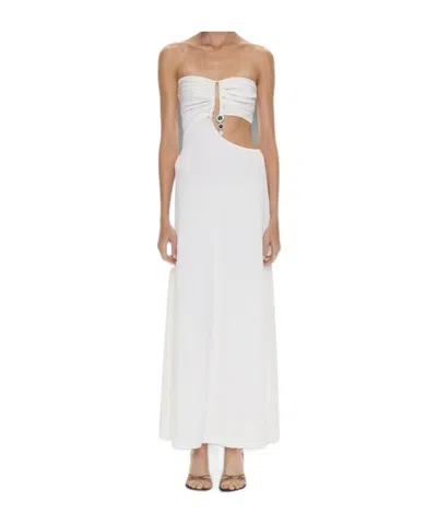 Christopher Esber Strapless Dress In White