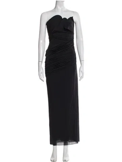 Pre-owned Christopher Esber Strapless Long Dress In Blue