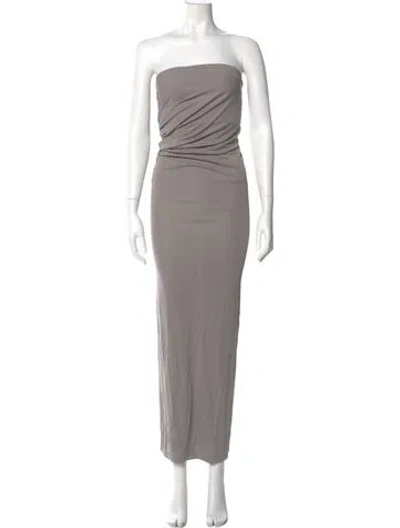 Pre-owned Christopher Esber Strapless Long Dress W/ Tags In Neutral