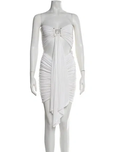 Pre-owned Christopher Esber Strapless Mini Dress W/ Tags In White