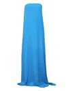 Christopher Esber Strapless Tie-back Maxi Dress In Blue