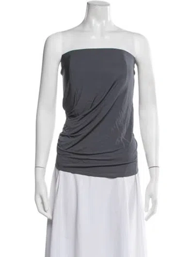 Pre-owned Christopher Esber Strapless Top In Grey
