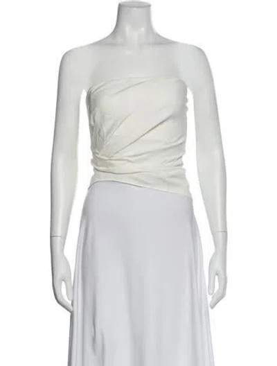 Pre-owned Christopher Esber Strapless Top In White