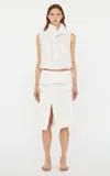 Christopher Esber Stripe Towel Drape Skirt