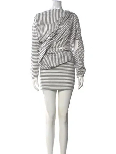 Pre-owned Christopher Esber Striped Mini Dress W/ Tags In Multicolor
