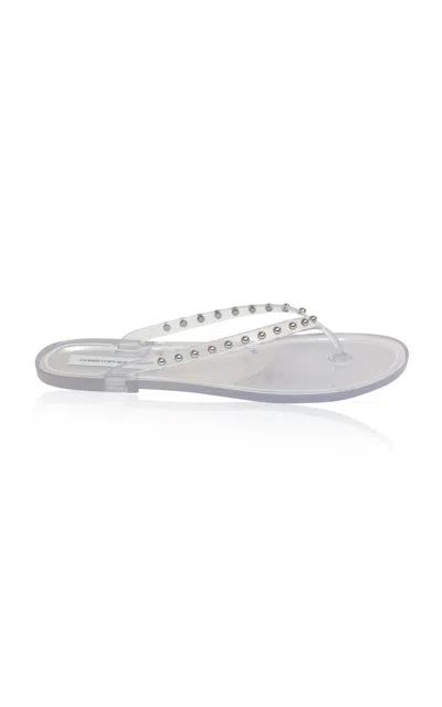 Christopher Esber Studded Jo Flip Flop In Transparent