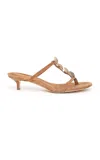 Christopher Esber Sundial Seashell Leather Kitten Heels In Neutral