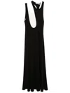 Christopher Esber Swept Gemini Tank Dress In Black