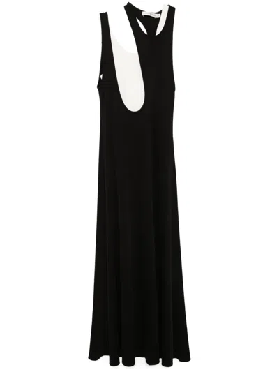 Christopher Esber Swept Gemini Tank Dress In Black