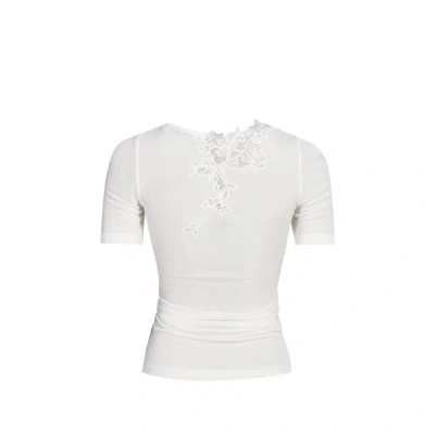 Christopher Esber T-shirt À Dentelle In White