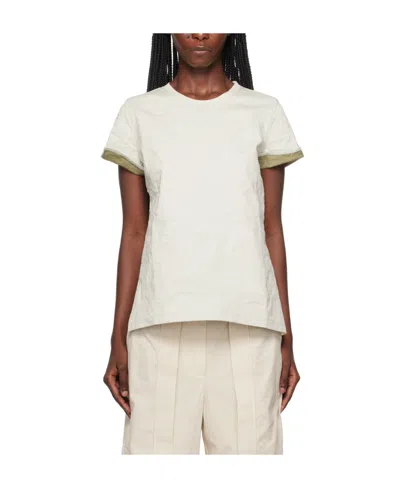 Christopher Esber T-shirt With Round Neck And Short Sleeves In White
