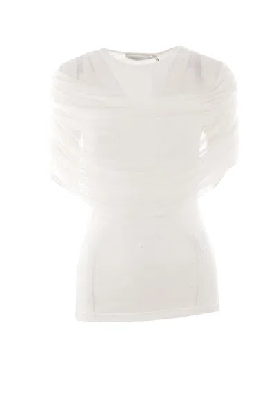 Christopher Esber Sonora Draped Stretch-jersey T-shirt In White