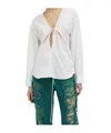 Christopher Esber Triquetra Cotton Shirt White In White