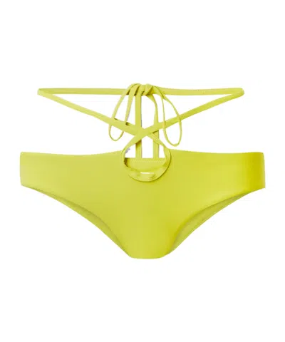 Christopher Esber Tie-detailed Bikini Briefs In Yellow