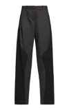 Christopher Esber Torrent Pinstriped Low-rise Straight-leg Pants In Black