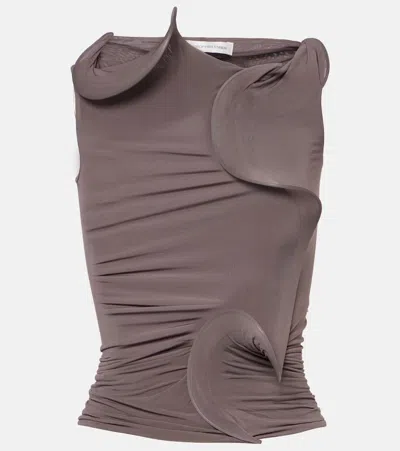 Christopher Esber Torsion Coil Ruched Top In Black