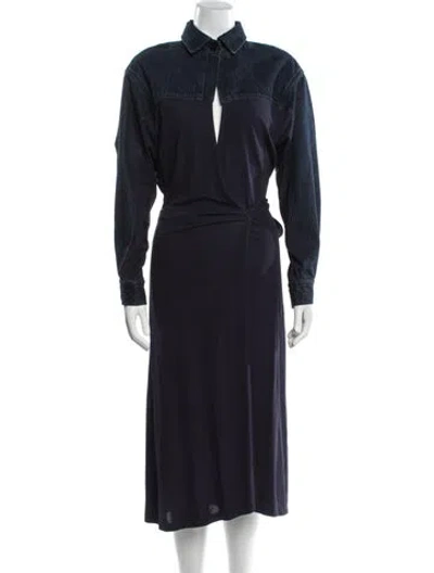 Pre-owned Christopher Esber Trench Coat In Blue