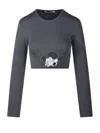 Christopher Esber Stone Cropped Top Trio In Grey