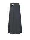 Christopher Esber Trio Stone Ribbed Stretch-jersey Maxi Skirt In Grey