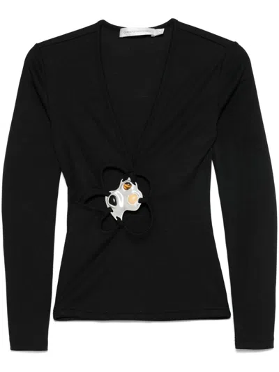 Christopher Esber Trio Stone T-shirt In Black