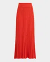 Christopher Esber Triple-waistband Straccio Knit Maxi Skirt In Red