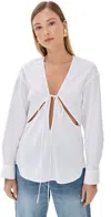 Christopher Esber Triquetra Cotton Shirt White In White