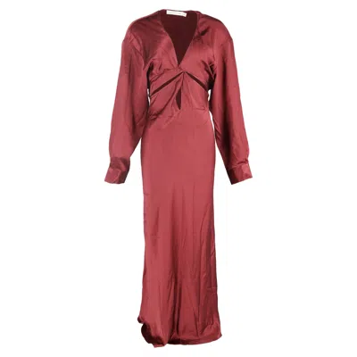 Christopher Esber Triquetra Cutout Maxi Dress In Red Silk In Multi