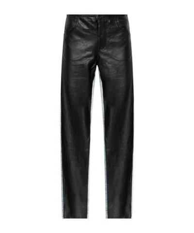 Christopher Esber Troy Deconstruct Leather Jeans In Black