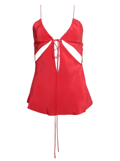 Christopher Esber Truquetra Front Tie Cami In Multi
