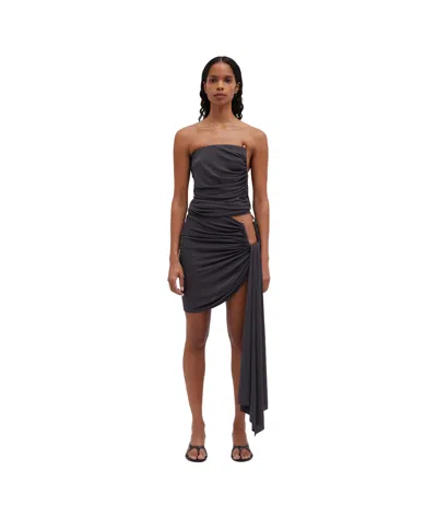 Christopher Esber Tube Top Dress In Black
