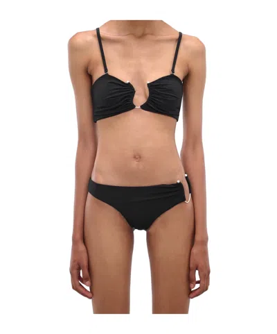 Christopher Esber Tube Top Swimsuit In Black