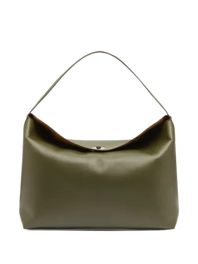 Christopher Esber Turnlock Grande Shoulder Bag In Green