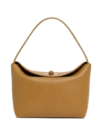 Christopher Esber Turnlock Leather Mini Bag In Black