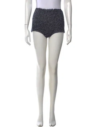 Pre-owned Christopher Esber Tweed Pattern Mini Shorts W/ Tags In Multicolor