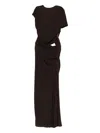 Christopher Esber Twisted Cut-out Maxi Dress In Black