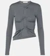 Christopher Esber Twisted Cutout Top In Grey