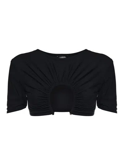 Christopher Esber U-prong Bikini Top In Black