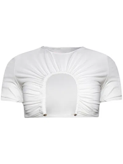 CHRISTOPHER ESBER U PRONG T-SHIRT - WOMEN'S - POLYAMIDE/ELASTANE/ZINC